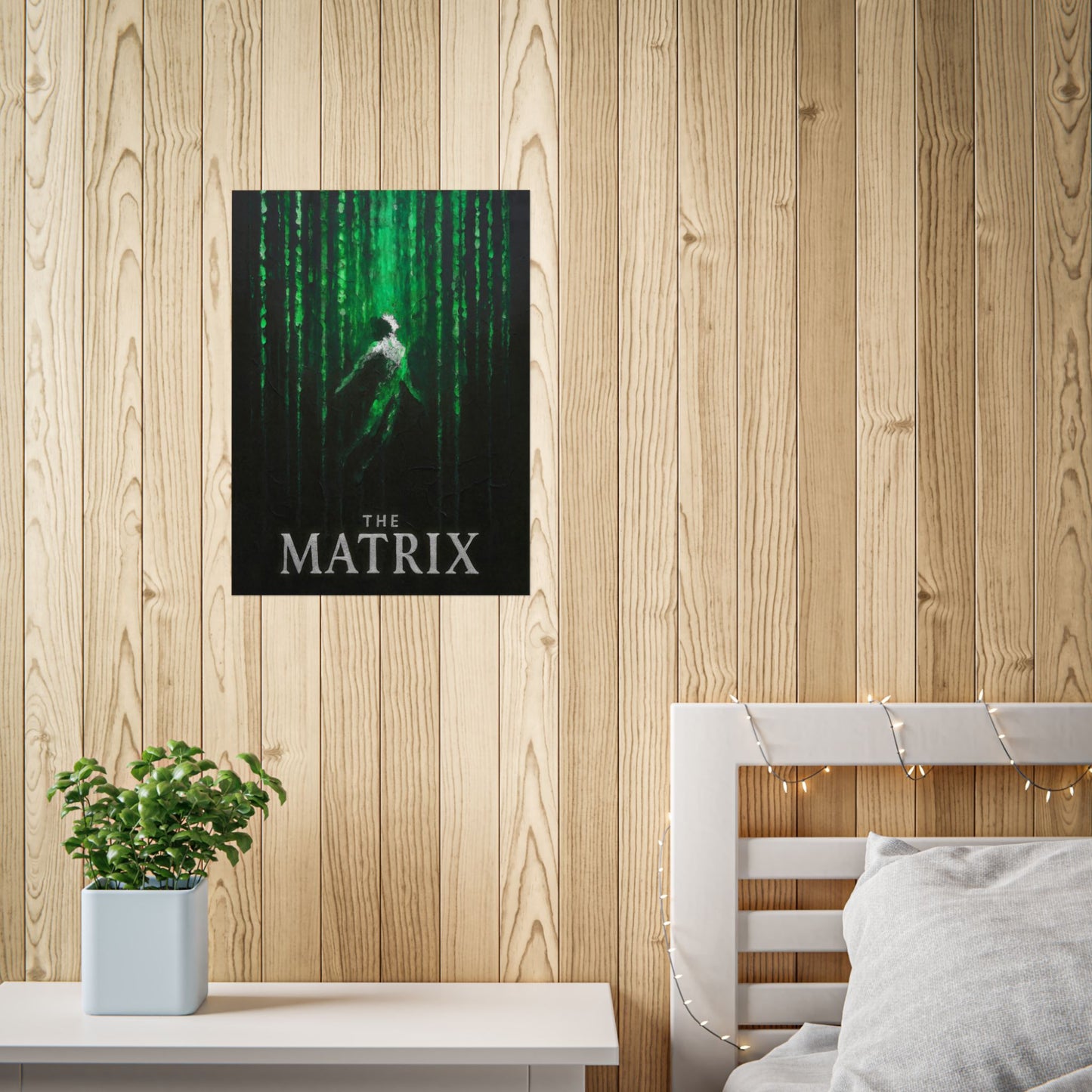 Matrix-Themed Unframed Poster, Sci-Fi Wall Art, Perfect Gift for Movie Lovers, Home Decor, Geek Gift