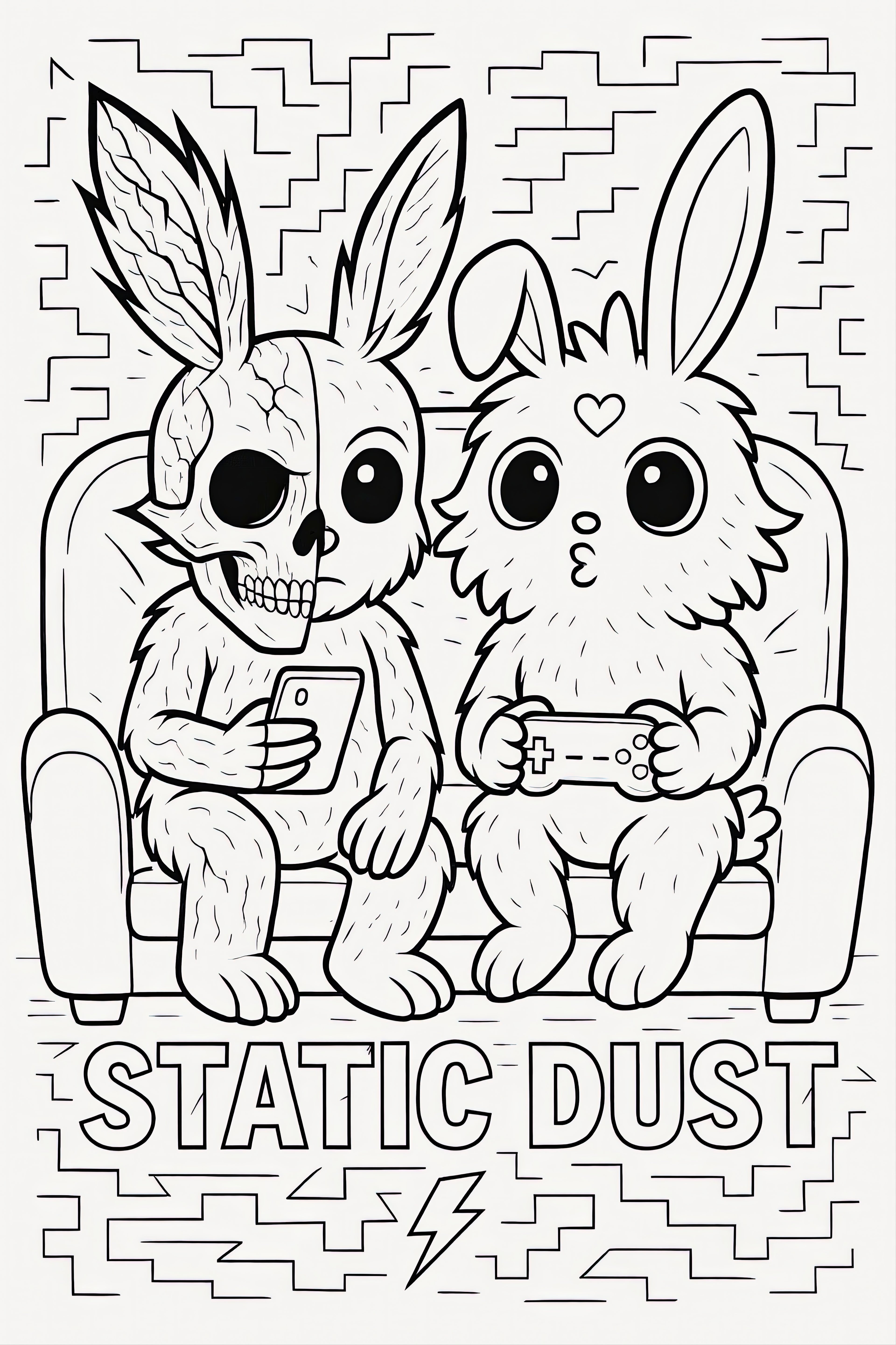 Dust Bunnies Upgrade Mode: Creative Colouring Challenges for Kids