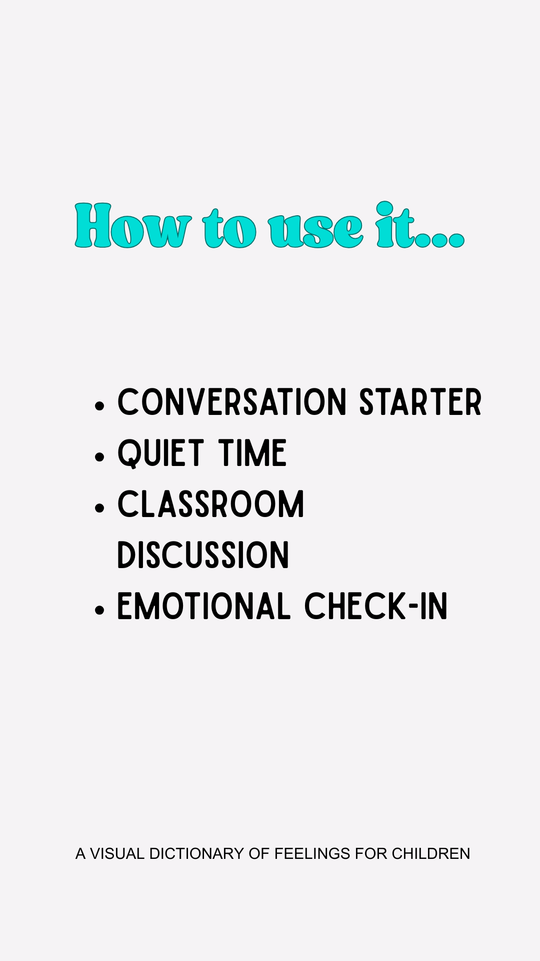 Kids Emotional Lexicon | Visual Dictionary of Feelings for Children